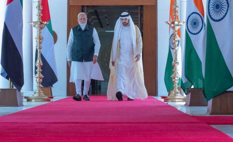 UAE President And Indian Prime Minister Discuss Strengthening