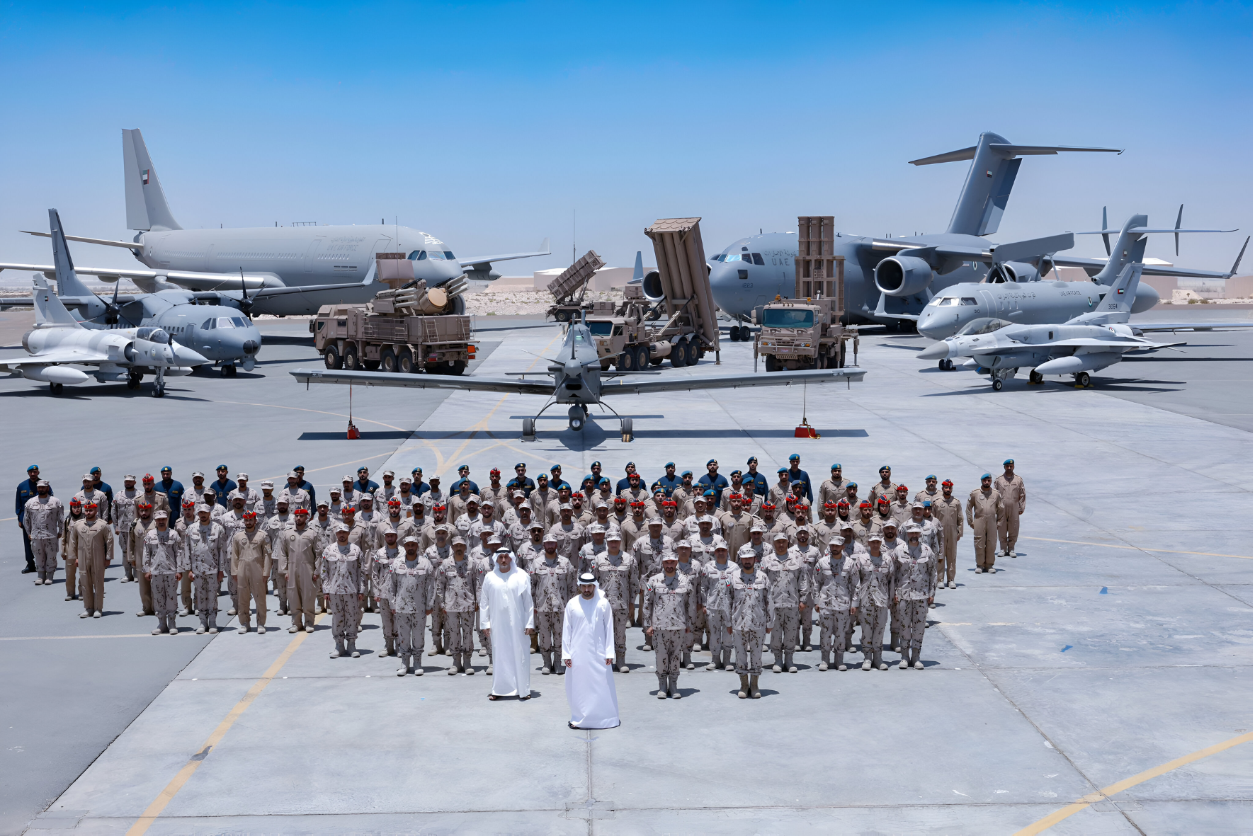Sheikh Hamdan Reviews UAE Military Readiness at Al Dhafra Base