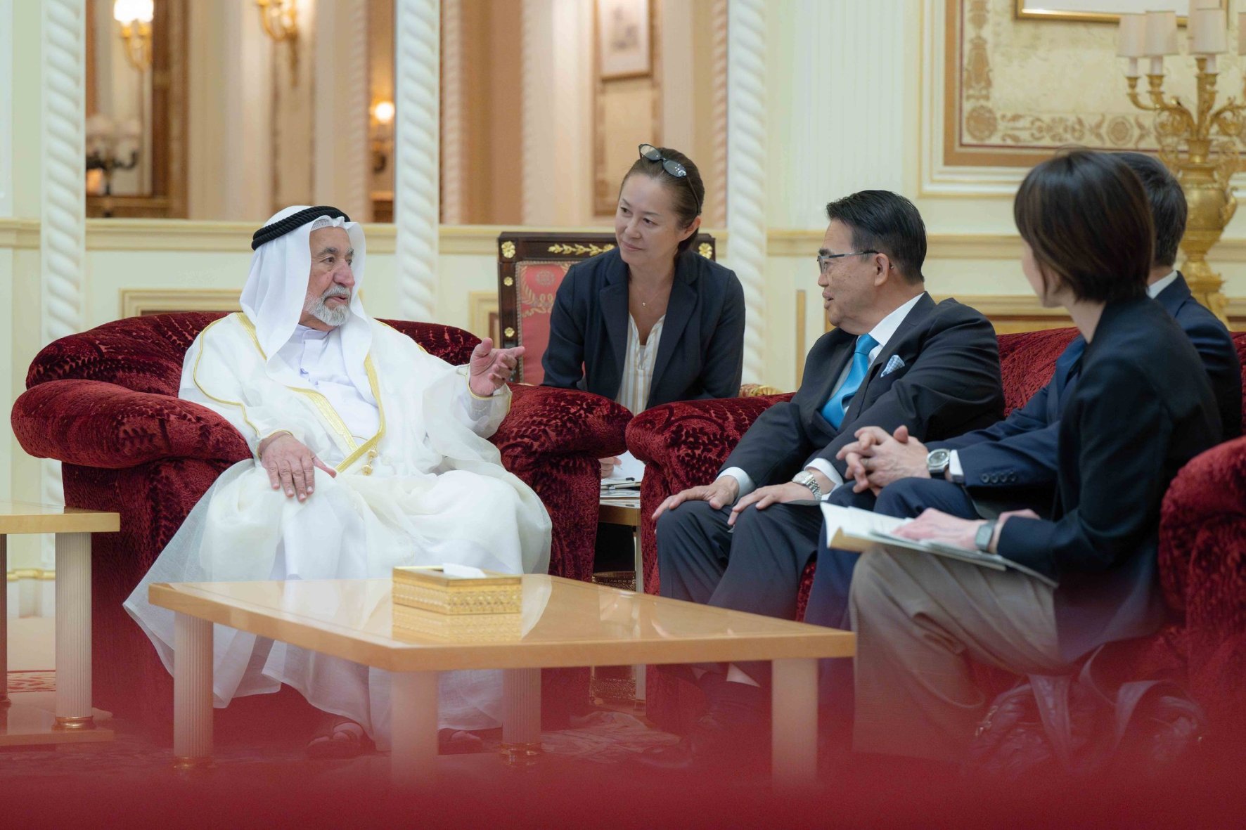 Sheikh Sultan Hosts Governor of Japan’s Aichi Prefecture in Sharjah