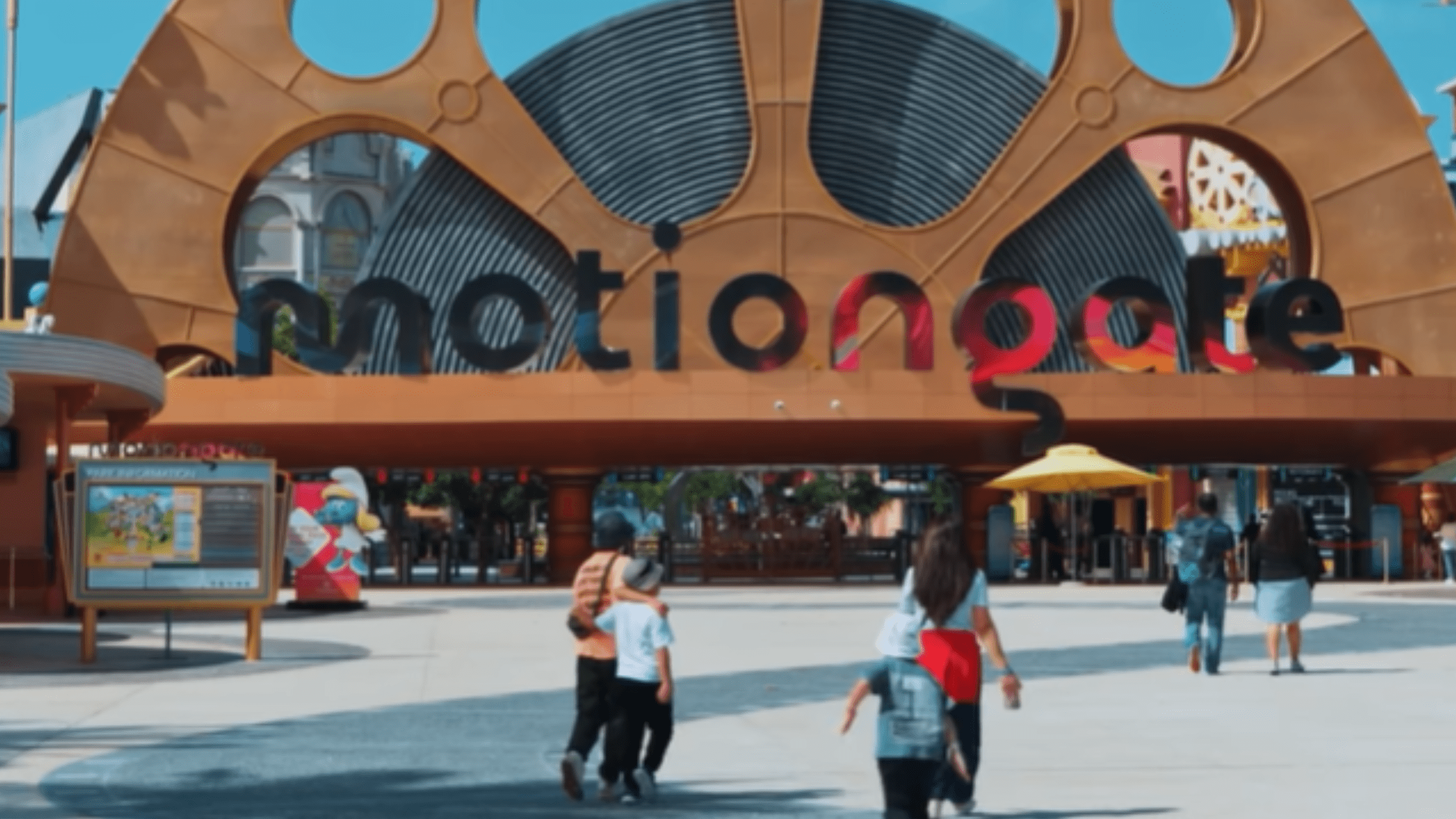 Indoor rides and characters at Motiongate Dubai