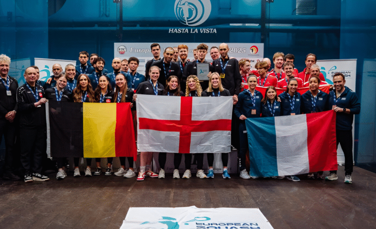 England Wins Double at 2025 European Squash Championships
