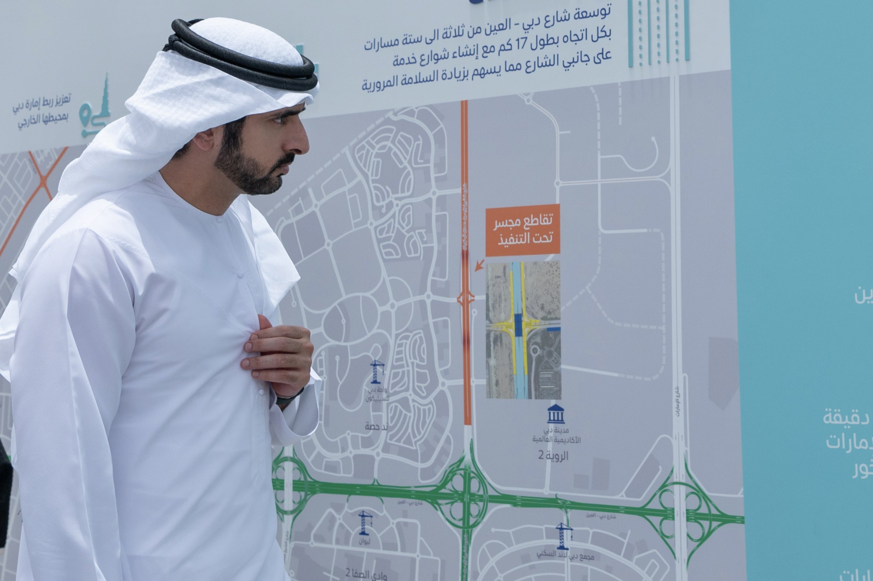 Sheikh Hamdan Reviews Dubai’s Expansive Road Corridor Development Plan