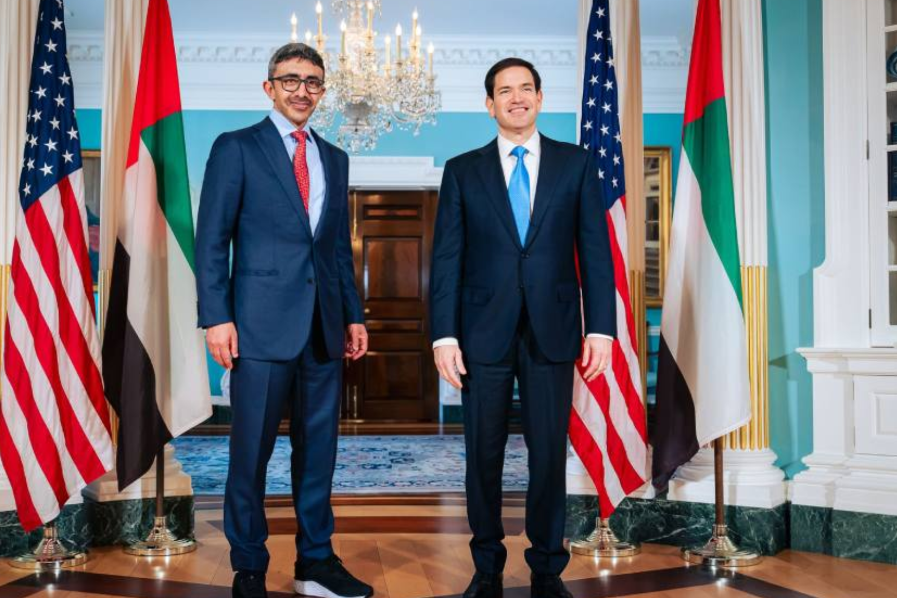 Sheikh Abdullah Meets Marco Rubio To Boost UAE-US Ties