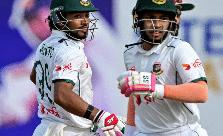 Shanto, Mushfiqur Lead Bangladesh Fightback in Galle Test