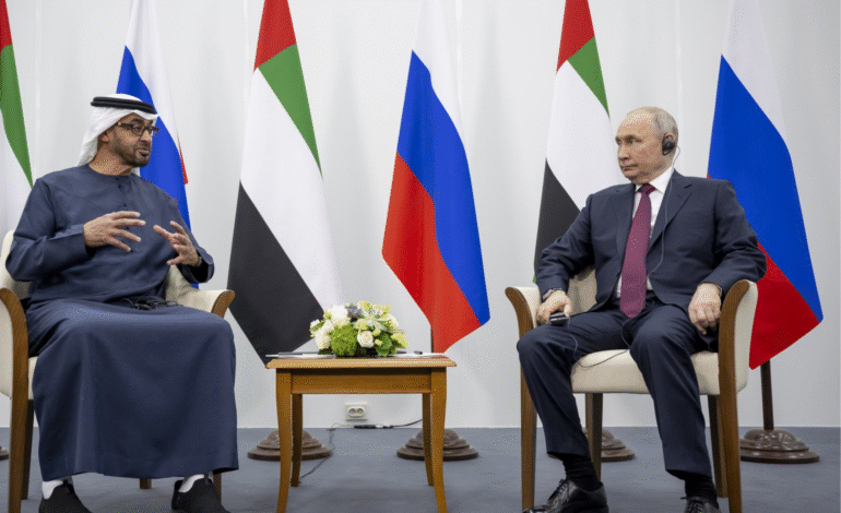 UAE President and Russia’s Putin Discuss Regional Tensions and Ties