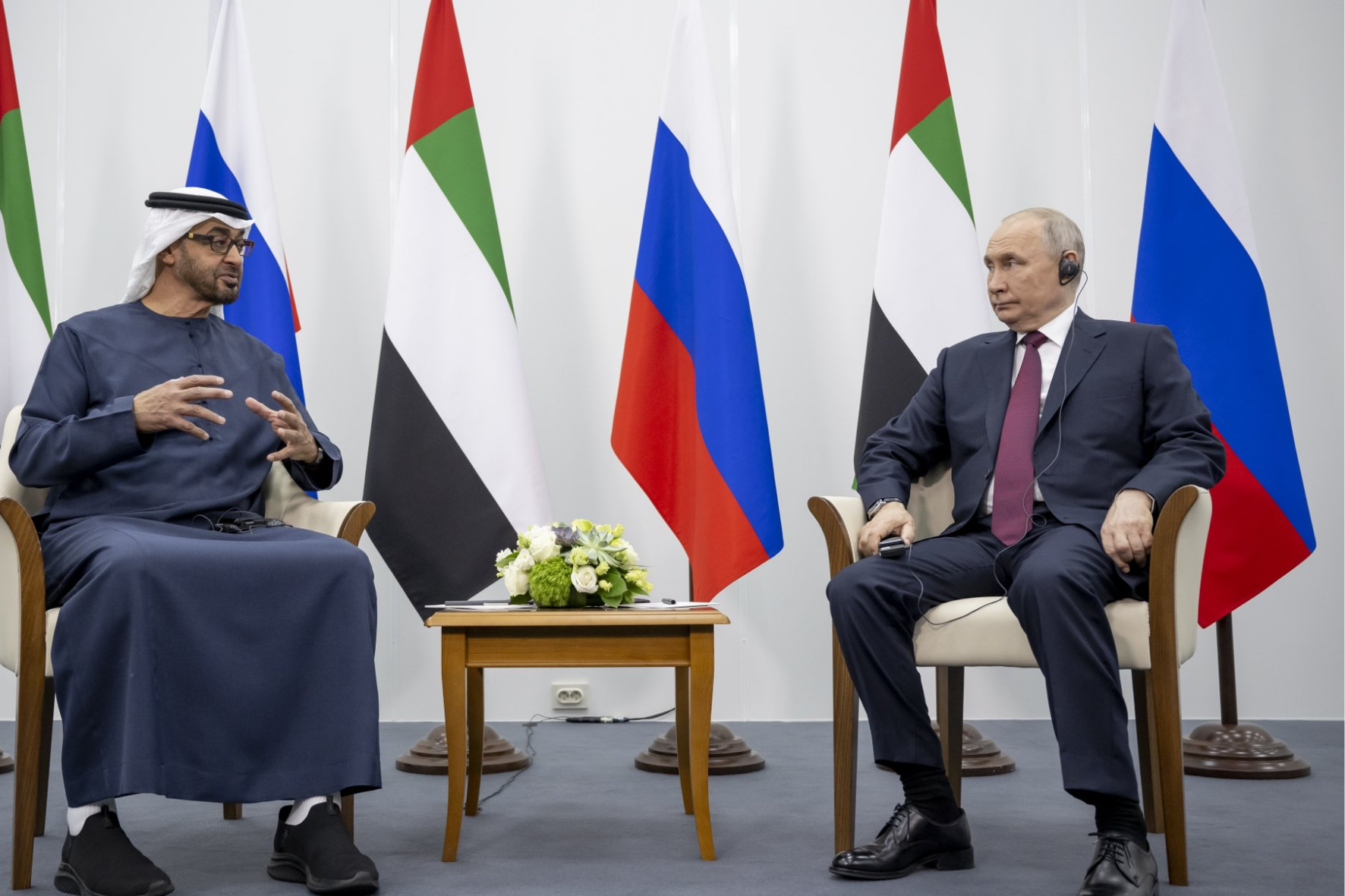UAE President and Russia’s Putin Discuss Regional Tensions and Ties