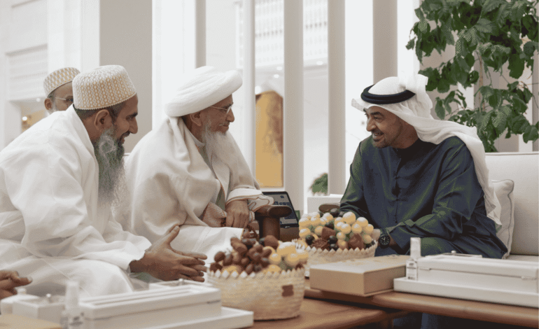 Sheikh Mohamed, Dawoodi Bohra Leader Discuss Peace and Humanitarian Values