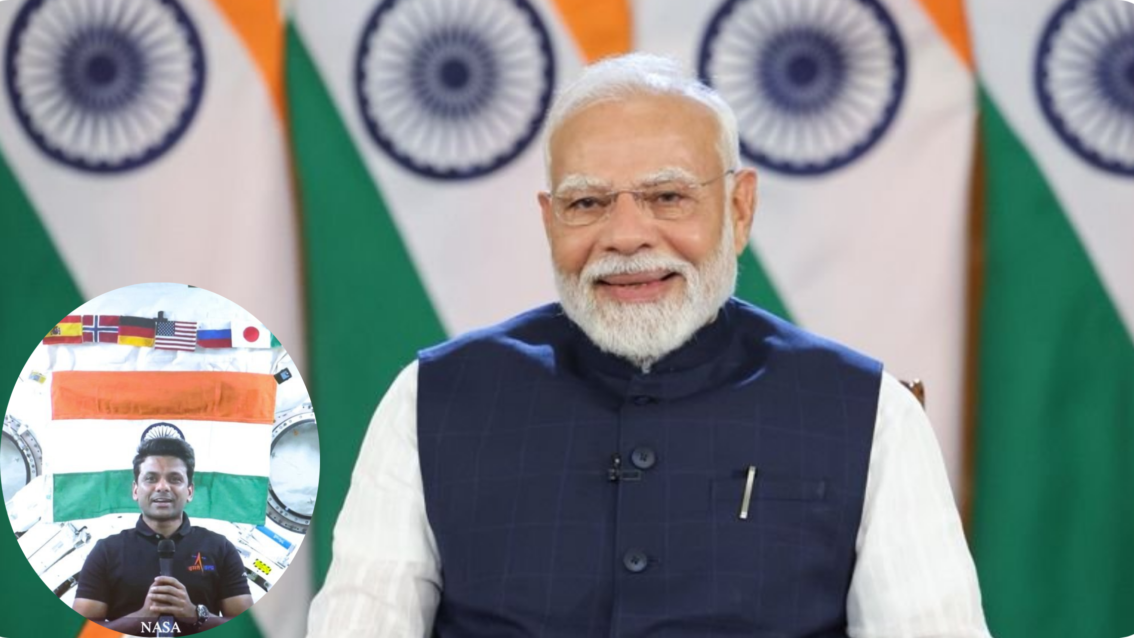 PM Modi Speaks to Shubhanshu Shukla Aboard Space Station