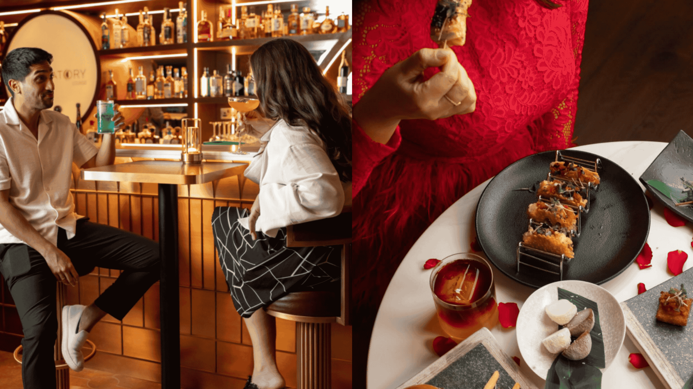 Savor skyline views and premium bites at The Observatory Lounge—ideal for elegant evenings and intimate dates high above Dubai Marina.