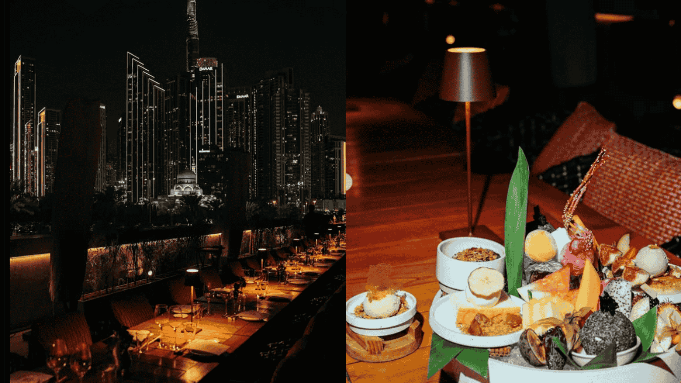  Robata-style dining with panoramic Burj Khalifa views and a modern Japanese twist.