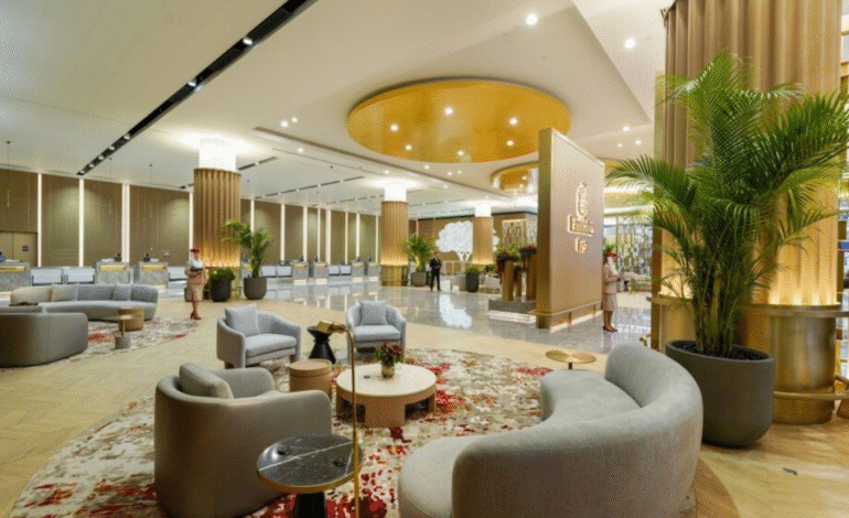 Emirates First: Luxurious Check-In Unveiled at DXB Ter