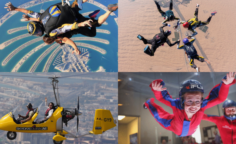 Top 5 Skydiving Spots in Dubai for Thrilling High-Flying Adventures