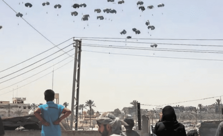 Gaza Humanitarian Aid Airdrop Unites Israel UAE and Europe Together
