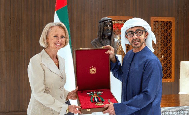 UAE Honours US Ambassador Martina Strong With Zayed II Award