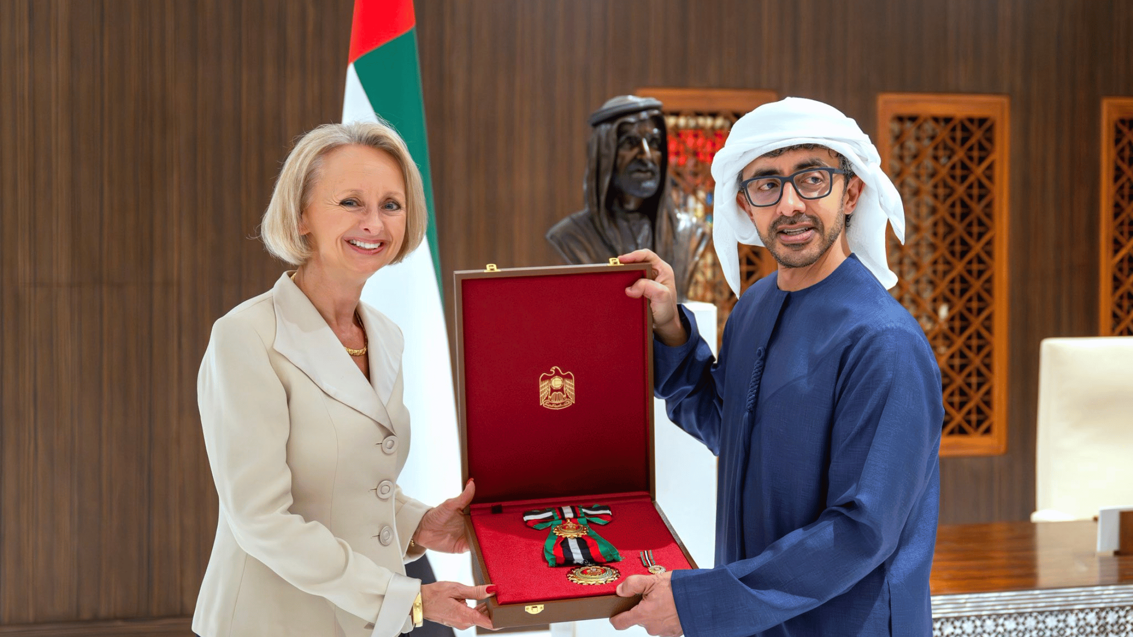 UAE Honours US Ambassador Martina Strong With Zayed II Award