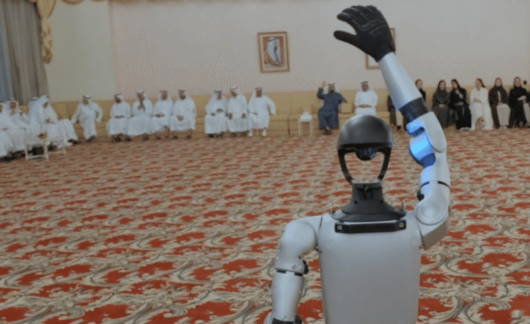 Dubai G1 Robot Demo Witnessed by Sheikh Mohammed at Majlis
