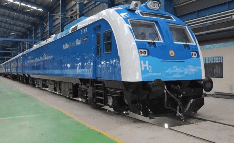 India Launches Powerful Hydrogen Train Leading Sustainable Rail Technology