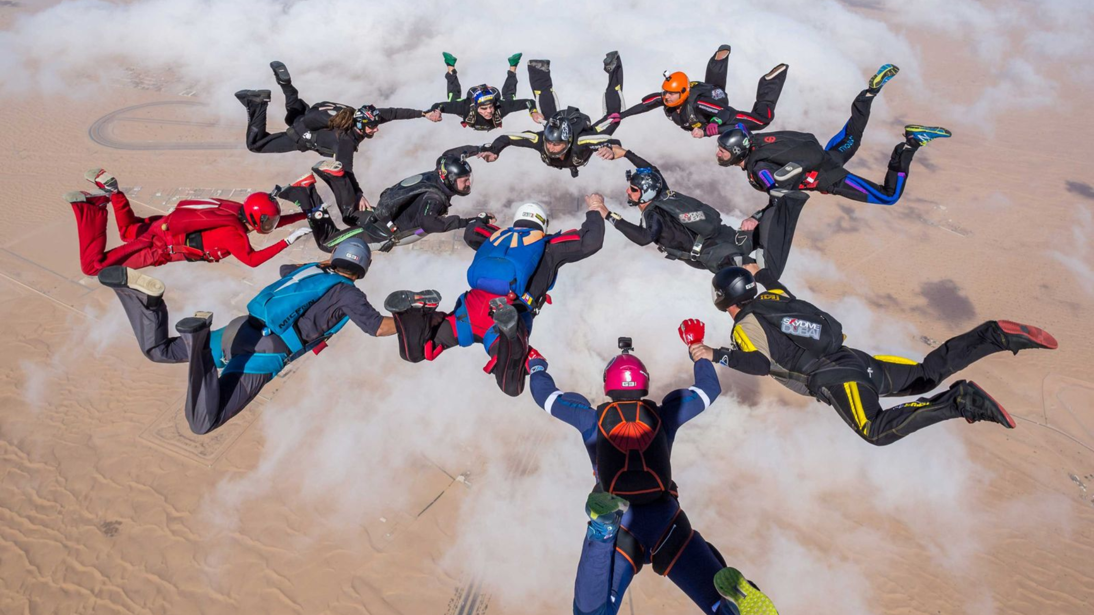 Image source: Official account of @Skydive Dubai