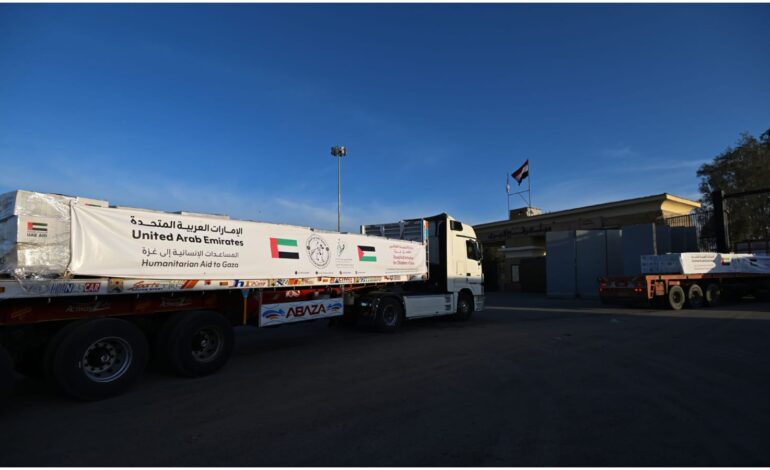UAE Sends 30 Tonnes of Medical Aid to Gaza to Fight Malnutrition