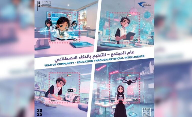 UAE Marks AI in Schools With Commemorative Stamp Set