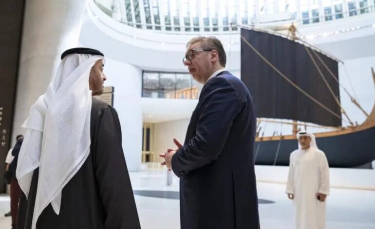 UAE President Holds Talks with Serbian President