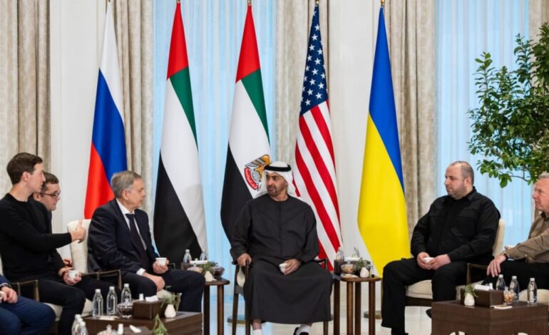 Ukraine Russia US Talks Held in Abu Dhabi to Seek Peace