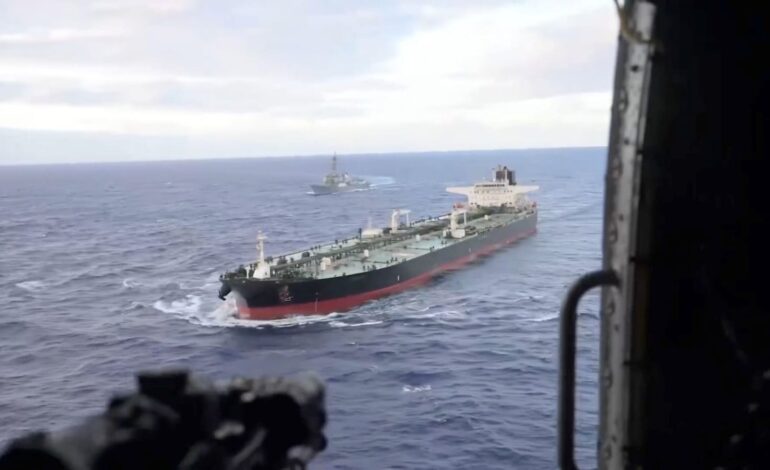 US Military Intercepts Sanctioned Oil Tanker in Indian Ocean