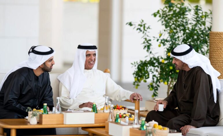 UAE President Holds Talks with RAK Leadership
