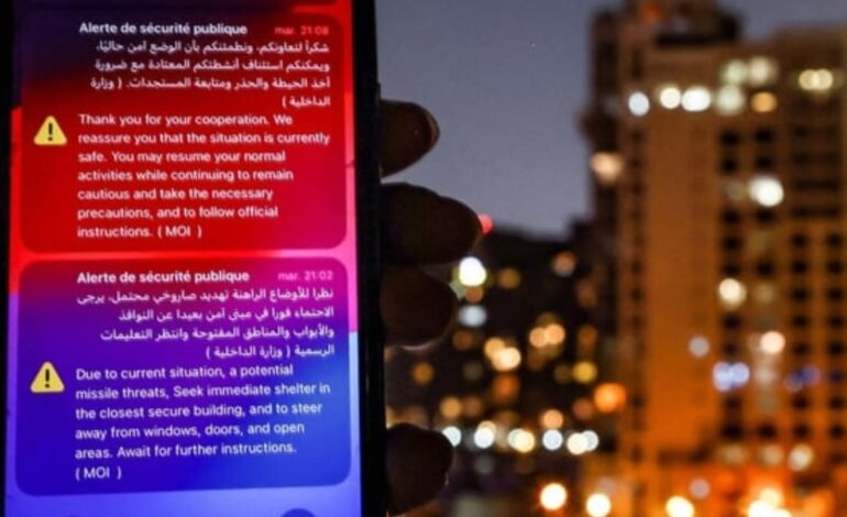 Mobile Phone Alerts Warn of Potential Missile Threat in Abu Dhabi